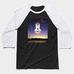 Rocket launch into space Baseball T-Shirt